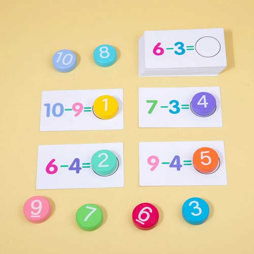 Cognitive Matching Puzzles para o pensamento lógico, Kindergarten Mathematics Tools, adição subtração, operação