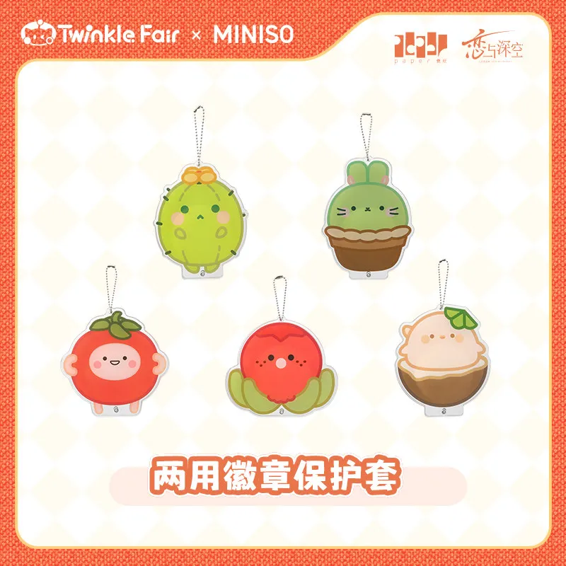 

Любовь и глубокое пространство TWINKLE FAIR, защитный бейдж двойного назначения, милое украшение, коллекционный товар, подарок для любителей игр Otome