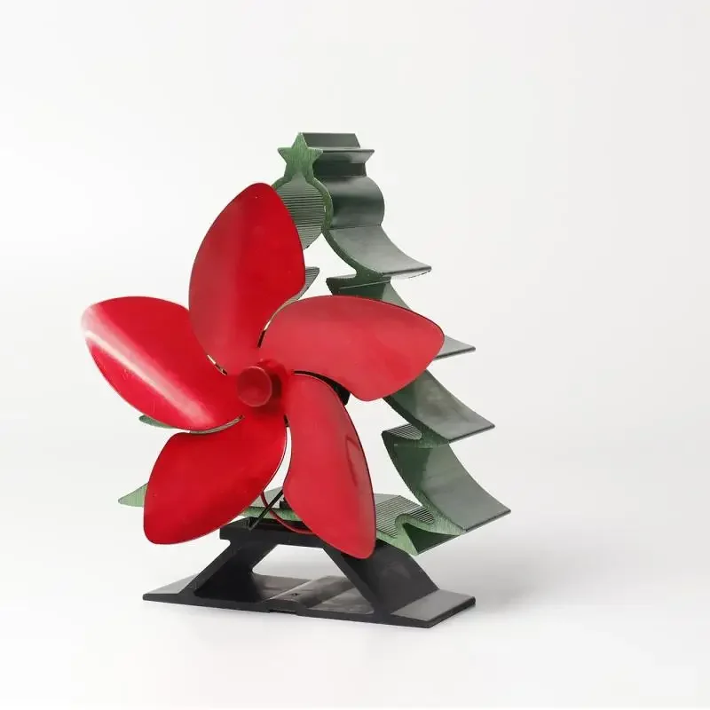 5 lame di Calore Stufa Alimentata Fan Villa Casa Camino Ventilatore Albero Di Natale Ad Alta Temperatura Efficiente Risparmio Energetico Intelligente del Ventilatore di Calore