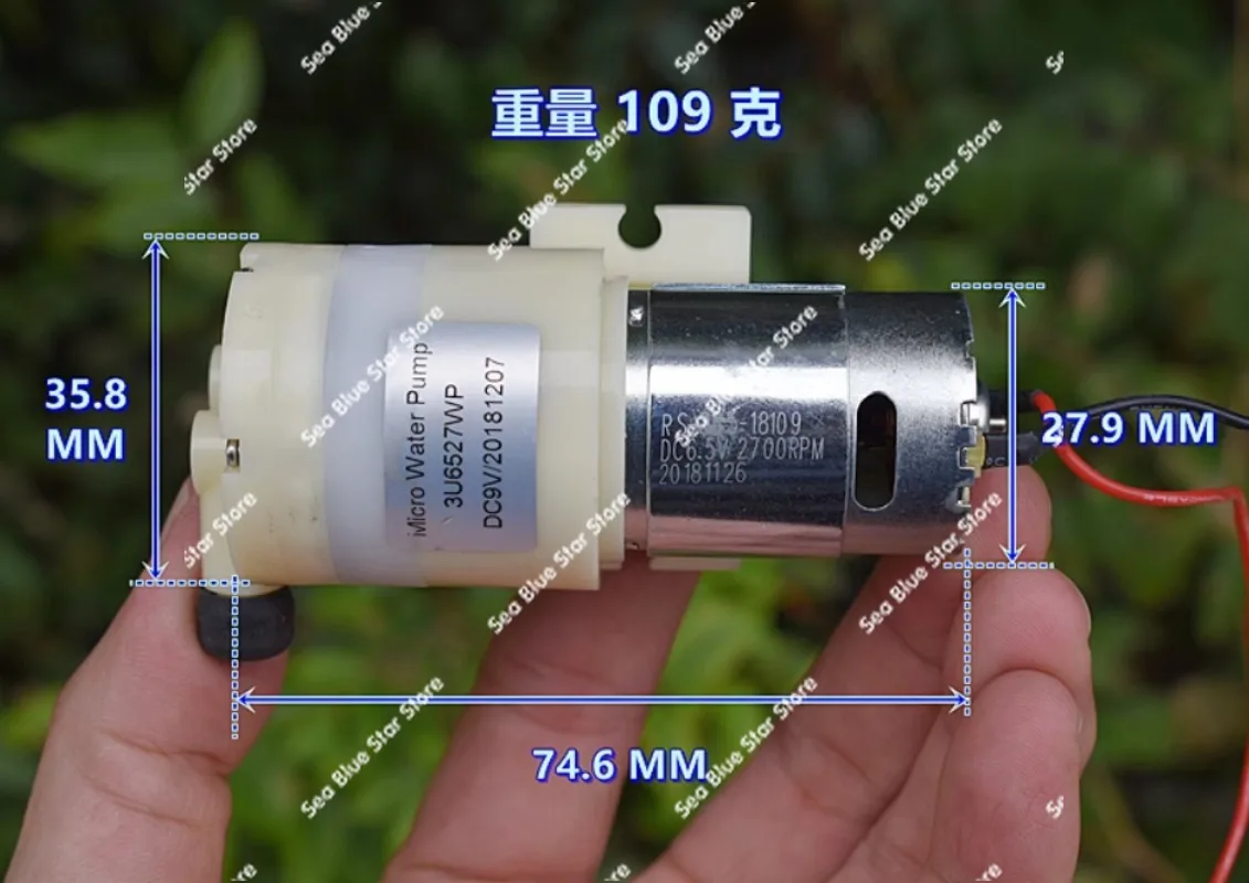 Miniature self-priming pump, suction pump DC9V large flow 385 diaphragm pump, water purifier, water dispenser, water pump