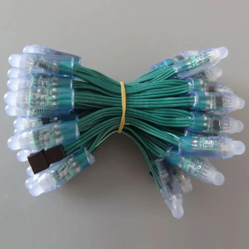 50pcs/lot DC5V 12mm WS2811 LED Pixel module RGB Full Color Led Chirstmas for outdoor decoration IP68