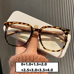 Gafas de lectura Retro para mujer, lentes de lujo a la moda, bloqueo de luz azul, presbicia, transparentes, de madera, con Templets lejanos, nuevas