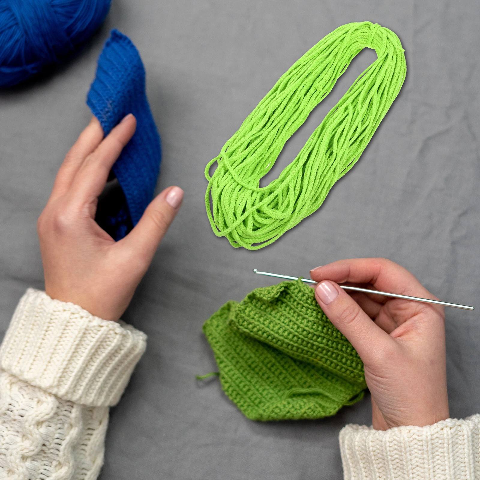 

5mm Eight Cotton Rope Polyester Cord Craft Decorative Ropes Drawstring Bag H Woven DIY Clothesline Woven Bag