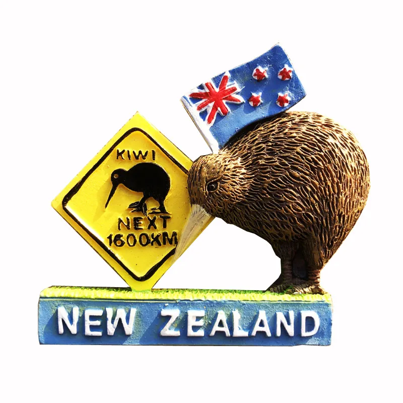 New Zealand  Creative,Travel,Commemorate,Crafts,3D,Ornaments,Magnetism,Resin Material,Refrigerator Stickers