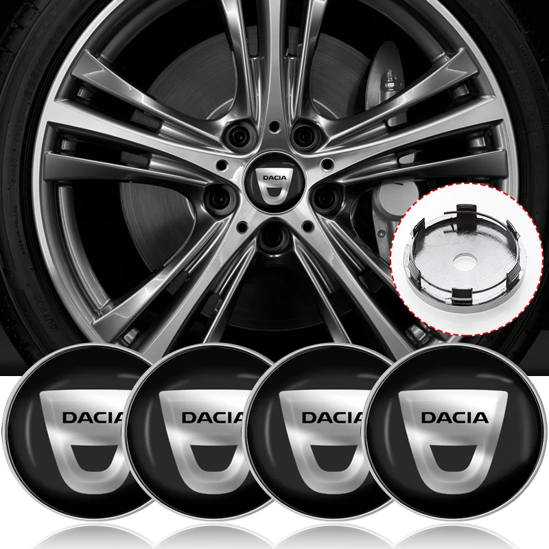 

4 шт., 60 мм, центральная крышка ступицы колеса автомобиля, крышка обода, эмблема, наклейки для Dacia Duster Logan Sandero Dokker Stepway Mcv 2 Solenza Largus