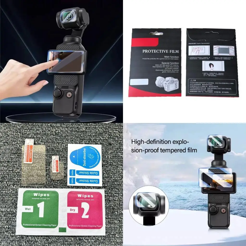 

31BA For Pocket 3 Screen Protector Lens Protector Accessories Tempered Glass LCD Display Film Hardness Scratch Resistant