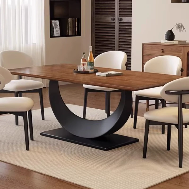 

Mid century wooden dining table elegant fashion interior creativity Kitchen table high-end luxury yemek masası design furniture