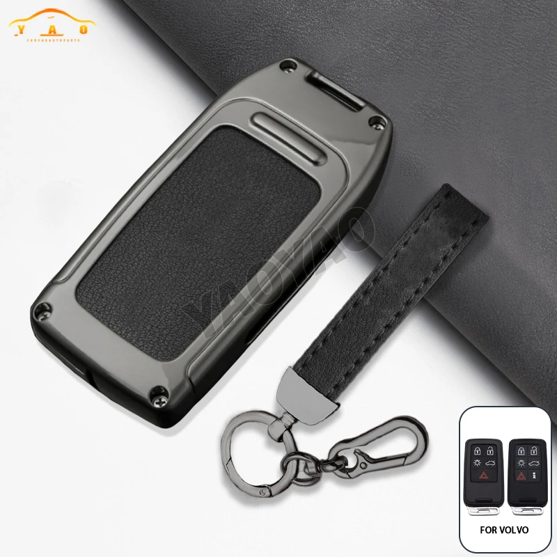 

5/6 Buttons Car Key Case Cover Shell Fob Holder for Volvo S60 S80 V40 V60 V70 XC60 XC70 2007-2016 Keychain Protector Accessories