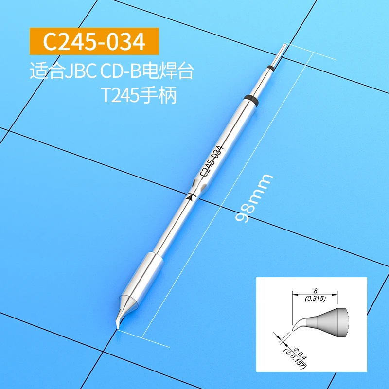 C245-034 Soldering Tips For Jbc Replacement Tips T245 Soldering Iron Handle Weldering Tools