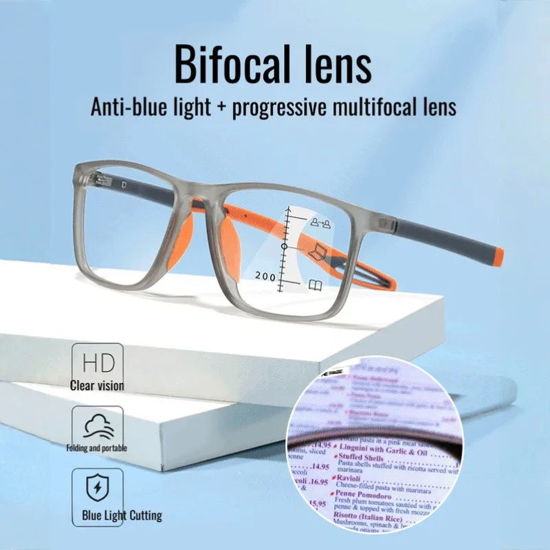 

Women's HD anti-blue light presbyopia glasses sports ultra-light comfortable presbyopia glasses men sports presbyopia glasses