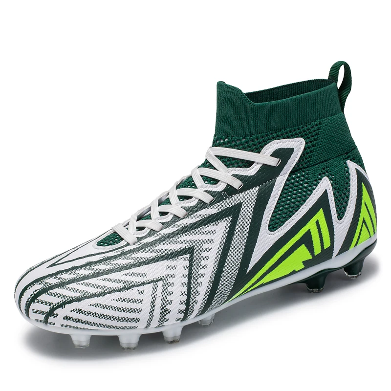 Football Boots Men's Soccer Turf Soccer Cleats Outdoor Non-Slip Professional High Top Grass Training Sport Tenis Masculino Male