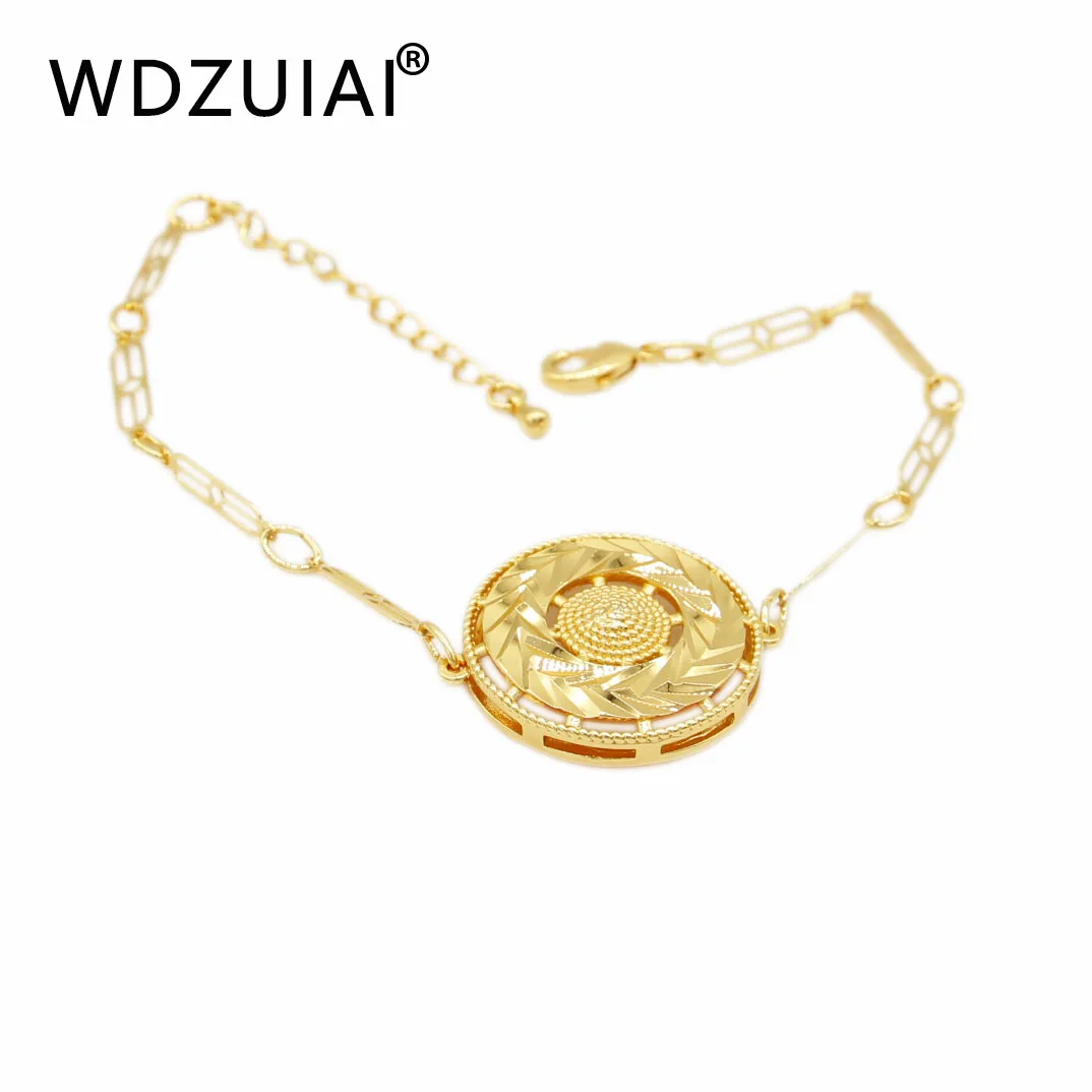 WDZUIAI Ball Shape Gold Color Chain&Link Bracelets For African French Women Girls Child Birthday Gifts Party Jewelry Wholesale