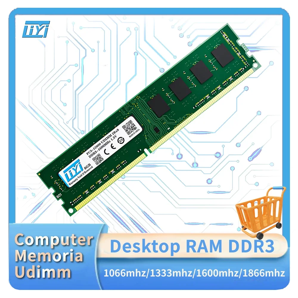 DDR3 4GB 8GB 16GB Memoria Ram 1066 1333 1600 MHZ Memory Desktop 1.5V 240PIN PC3 12800U 10600U 8500U computer UDIMM RAM ddr3 8gb