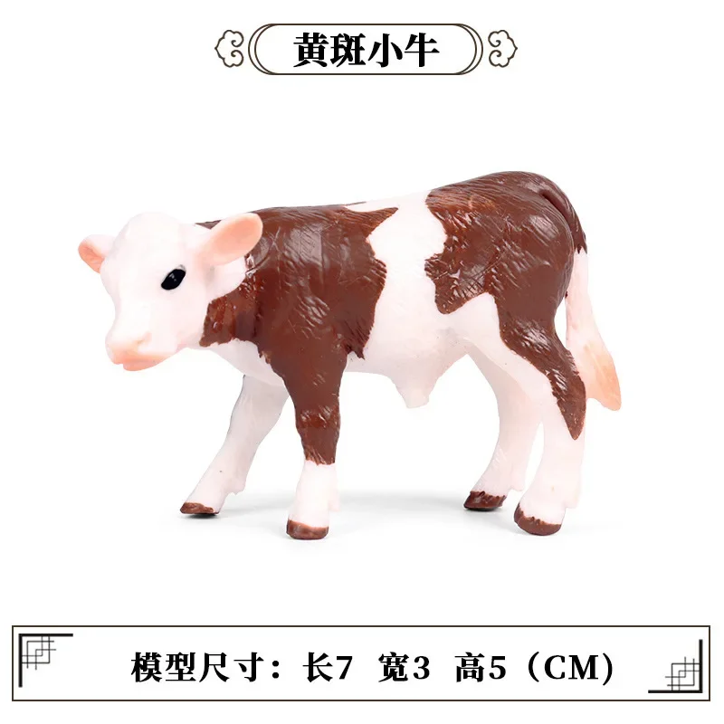 Simulazione fattoria Animale Pascolo Modello di mucca Bambola in miniatura Giocattoli per bambini Simpatico bovino Toro Acqua Bufalo Action Figure Figurine Regalo