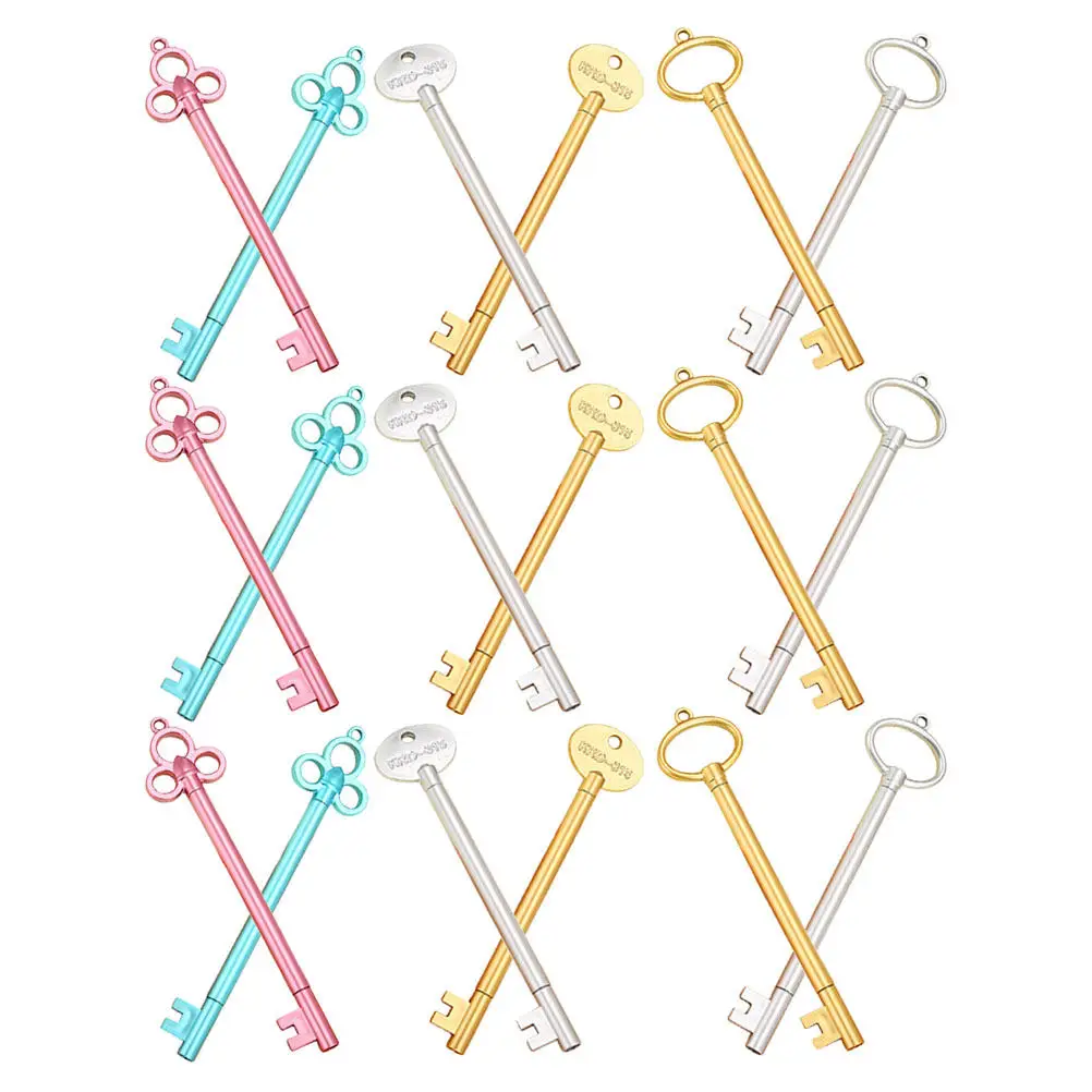 

Набор из 18 гелевых ручек с дизайном в виде ключа, для плавного письма, для студентов, офиса, школы, для заметок, аксессуары для письма