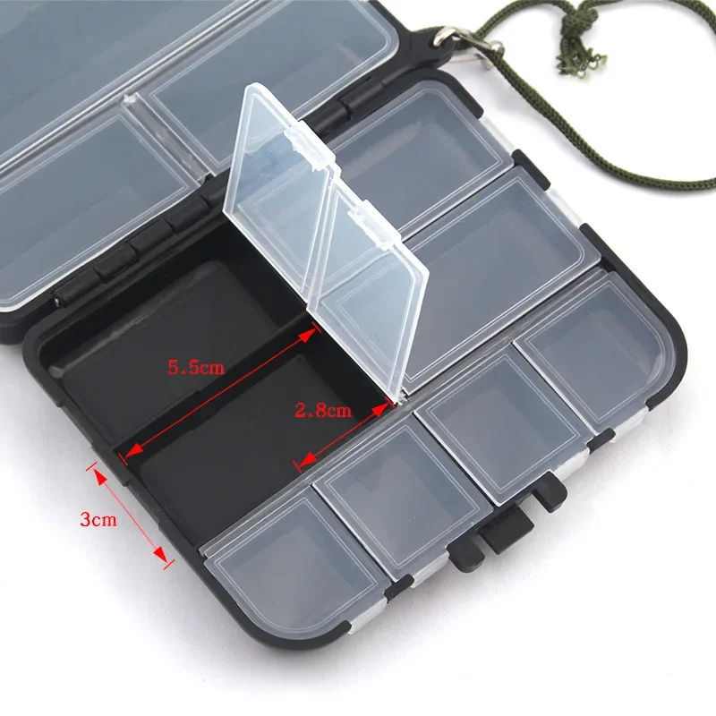 Composable Space Plastic Fishing Tackle Box Portable Container Case