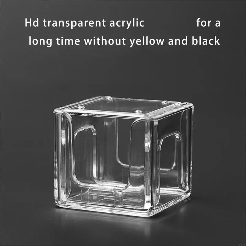 

Y1uc clear acryl bightiard compure box box byliard hare decorative box