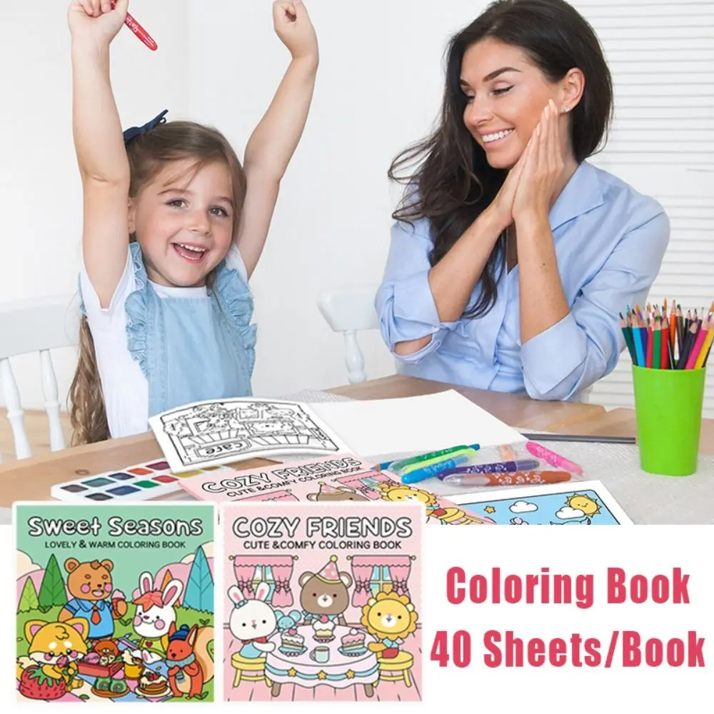 Cozy Corner Coloring Book for Adults and Teens Graffiti Painting Book Educational Doodles Book Toys For Relaxation Gift