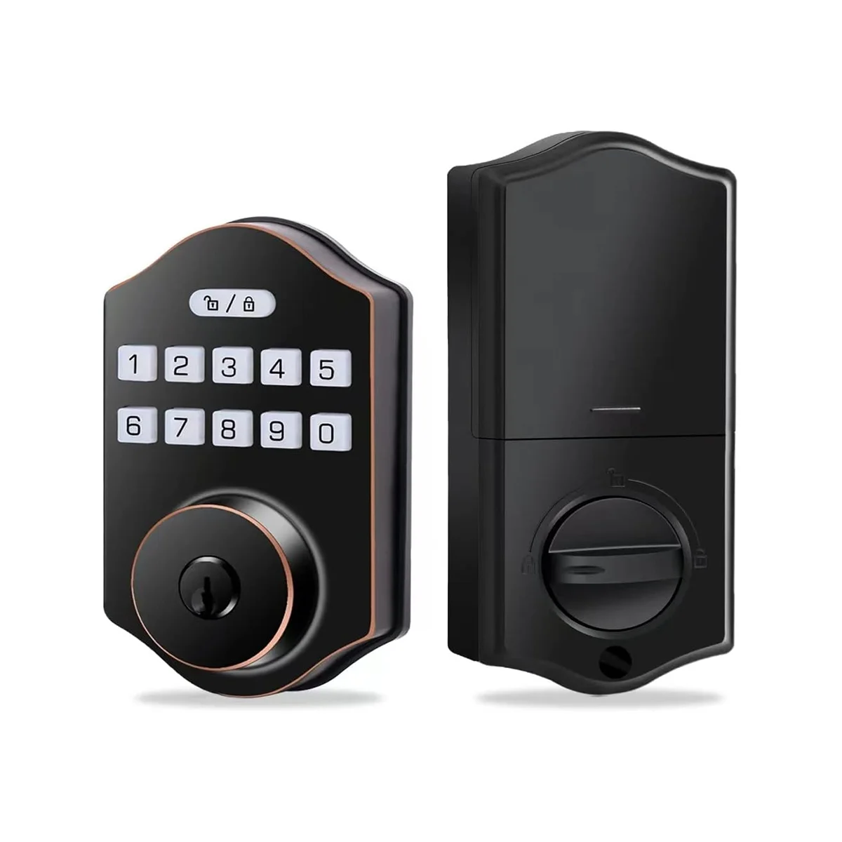 Keyless Entry Door Lock, Electronic Deadbolt with Keypad, Auto Front Door Lock, 100 Users Codes with Anti-Peeking