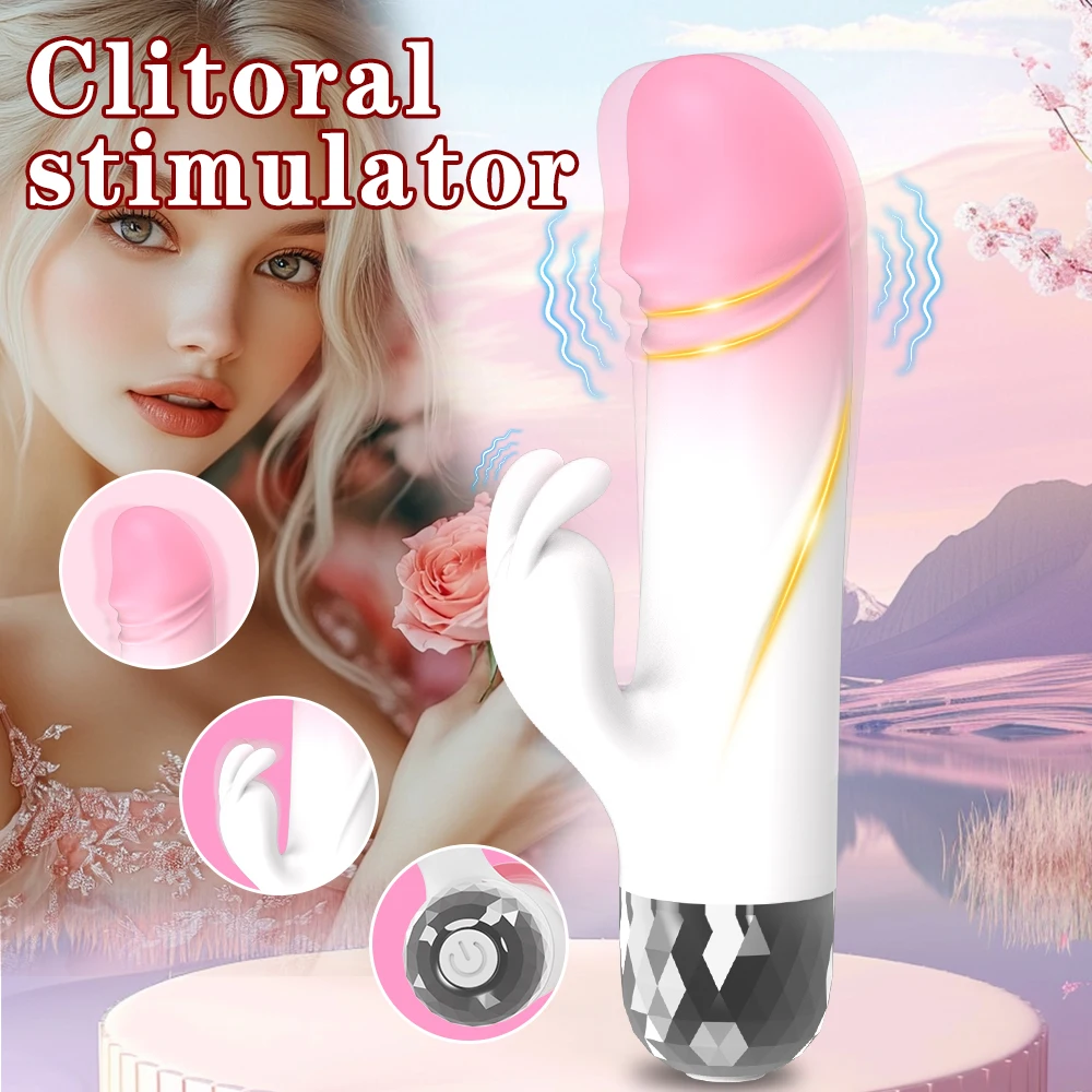 Powerful Rabbit Vibrator for Women Clit Stimulator G Spot Dildo Vibrating Vagina Massager Female Masturbation Sex Toys for Adult