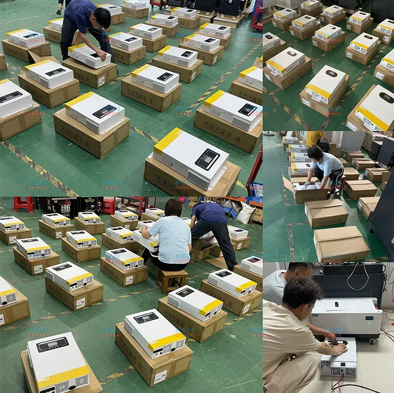 سعر جيد 5kw مرحلة واحدة 5kva خارج الشبكة الهجين 48vdc 5.5kw العاكس للطاقة الشمسية مع مصنع شحن وحدة تحكم 100A