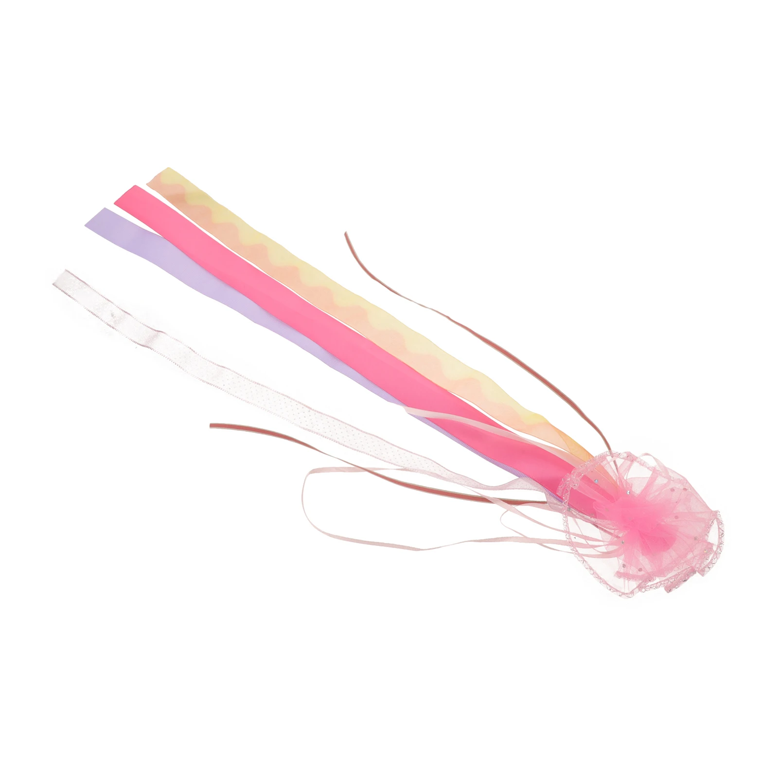 

Glittery Plastic Cloth Yarn Bike Streamers Handlebar Decorative Ribbons Wind Fluttering Fun For Bicycle Tricycle Scooter