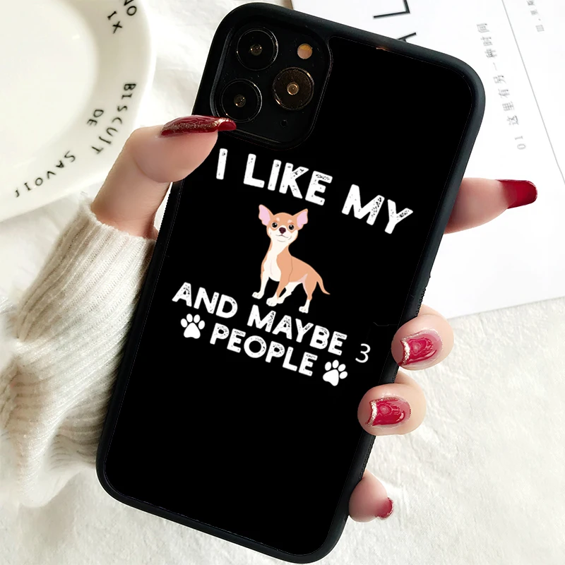 5 5S SE 2020 Phone Cover Case for iPhone 6 6S 7 8 PLUS X XS XR 11 12 13 MINI 14 PRO MAX Rubber Vintage Distressed Chihuahua Dog