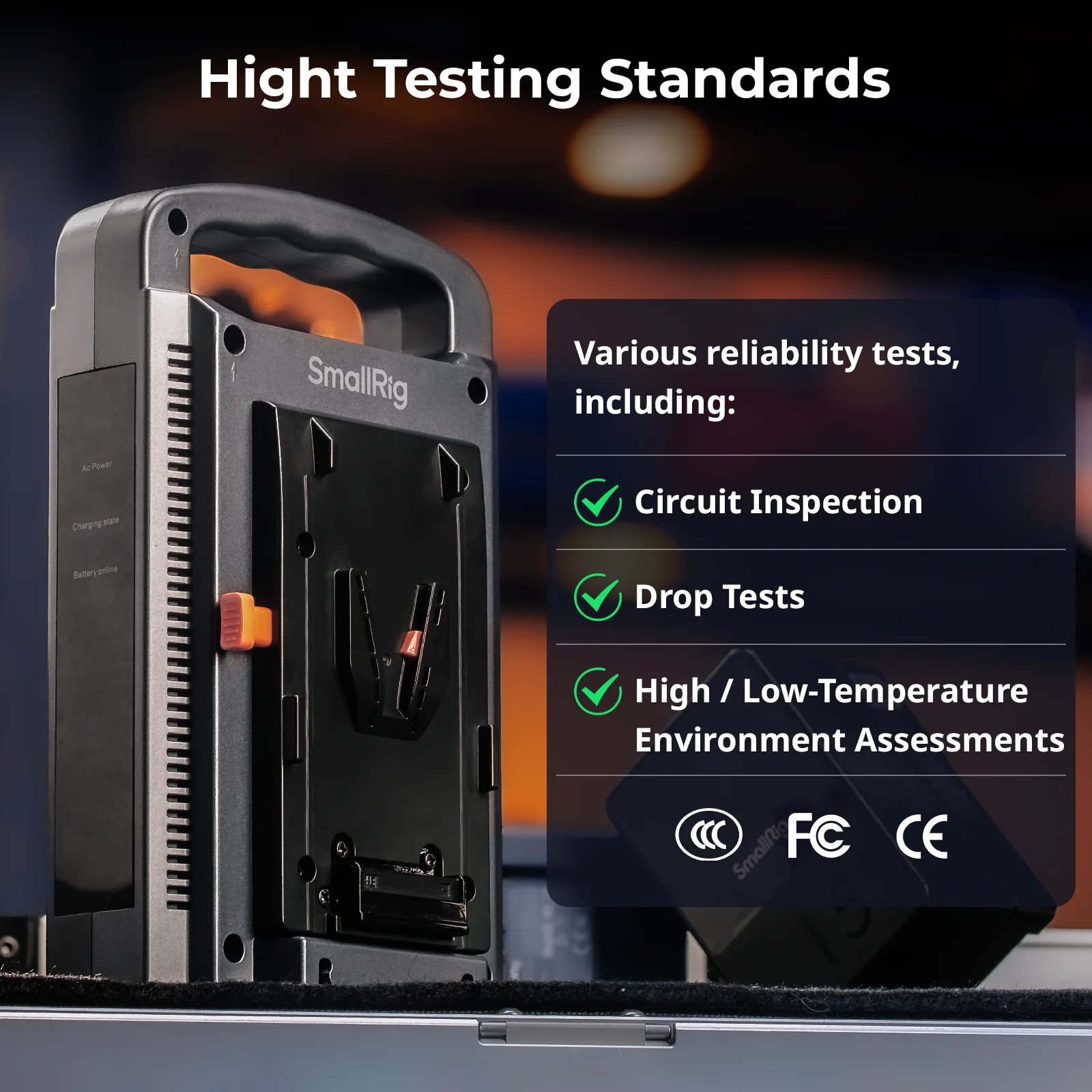 SmallRig podwójny kanał V-Mount ładowarka dwa autonomiczne zasilacza kompatybilne z większością V-mount 4578