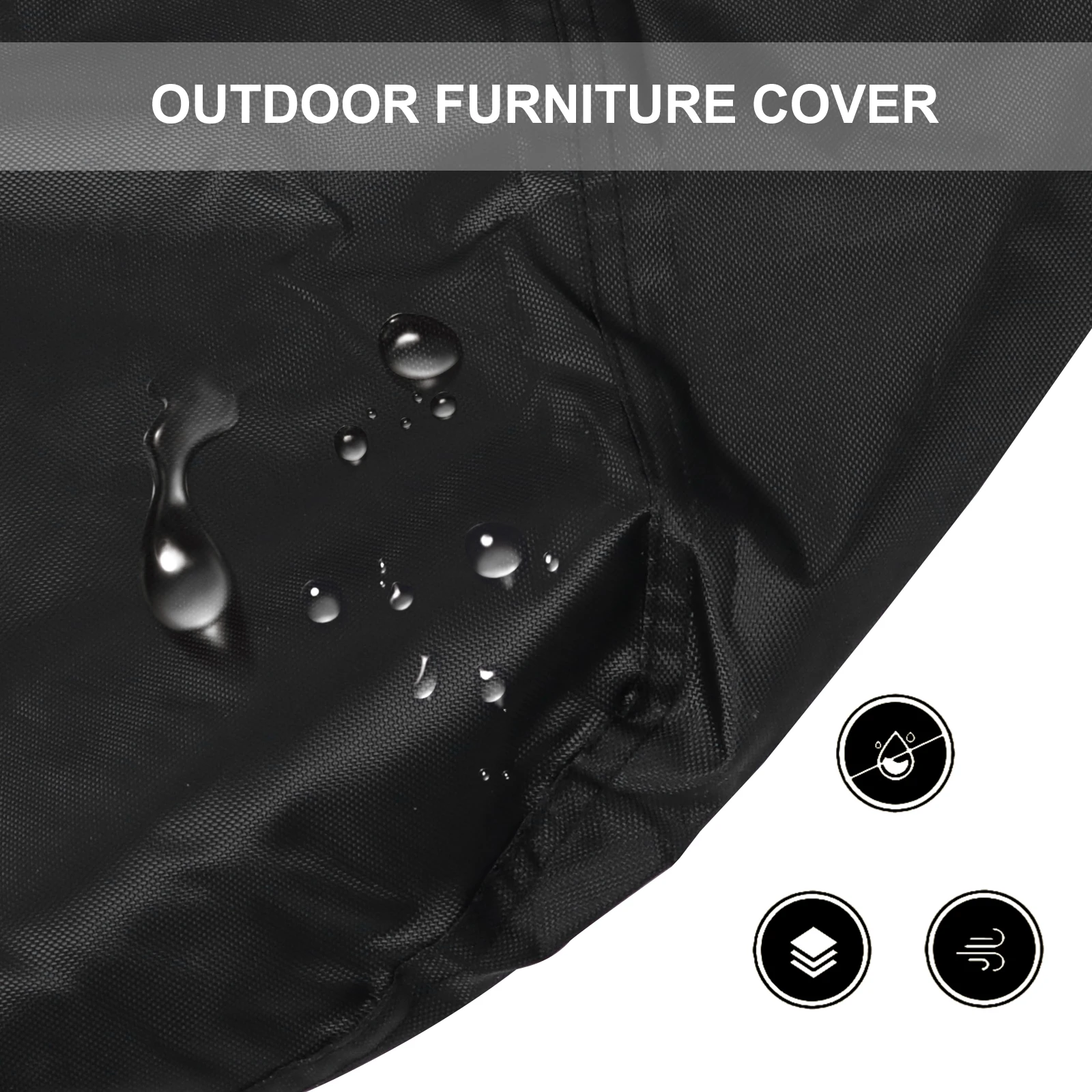 

Waterproof Furniture Outdoor Oxford Cloth Garden Chair Rainproof Furniture Cover Table Covers Durable Protective Foldable