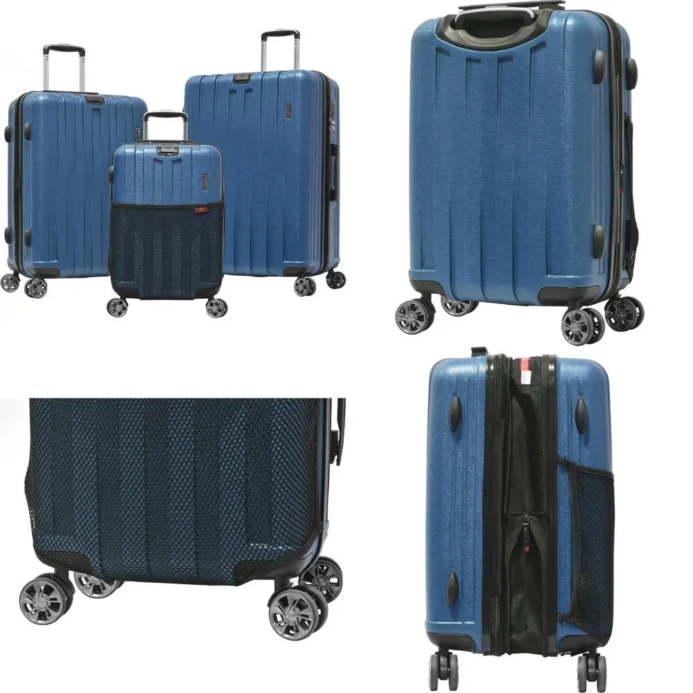 

Комплект из 3 предметов, расширяемый легкий двойной чемодан с твердой стороной и замком tsa, 21 дюйм