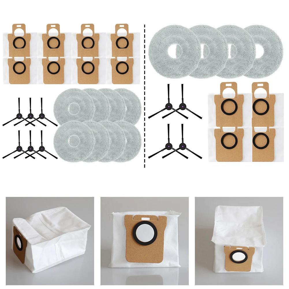 

For JONR For P20 PRO Robotic Vacuum Cleaner Replacement Accessory Set (12/22pcs) Including Mop, Dust Bag, And Side Brush