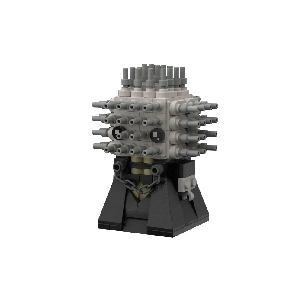 

Конструктор Gobricks MOC: Модель персонажа из фильма ужасов «Пинхед» (Hellraiser), креативные строительные блоки, игрушки для сборки, подарки для детей