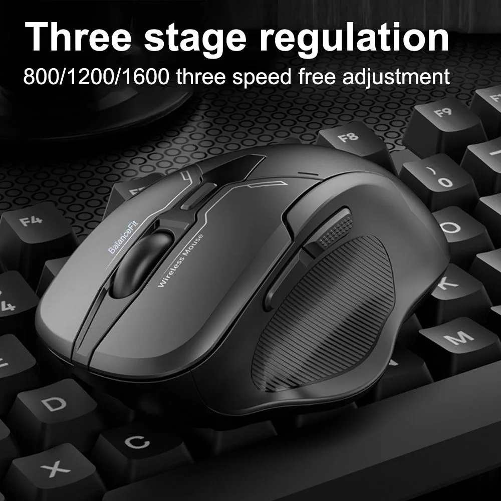 Ratón inalámbrico de 2,4 Ghz, ratón portátil para Gamer de 1600 DPI, silencioso, 6 botones para PC, ordenador, portátil, MacBook, juegos de oficina, ratones silenciosos USB