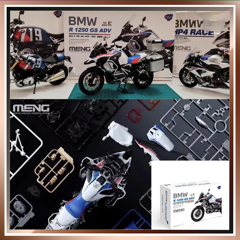 Waterbird Off-Road Travel Motorcycle Mt-005s 1/9 Meng Bmw R 1250 Gs Adv Assemble Figure Model Collectible Children Birthday Gift