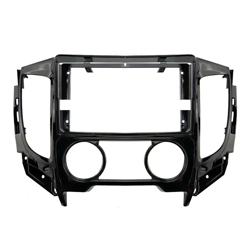 New-9inch Car Fascia Double Din Dvd Frame Audio Fitting Adaptor Panel Dashboard For Mitsubishi Triton KJ/KK/KL/ L200 2015+