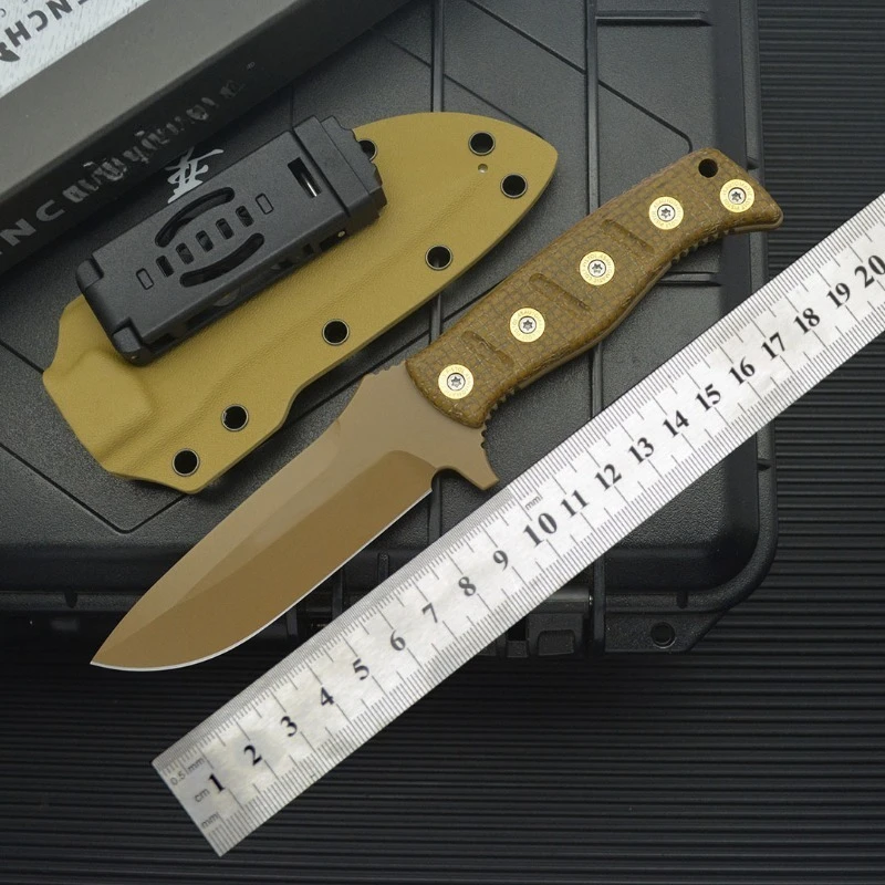 New Butterfly BM375 Small Straight Knife Outdoor Camping Wilderness Survival Blade Convenient Carrying Knife