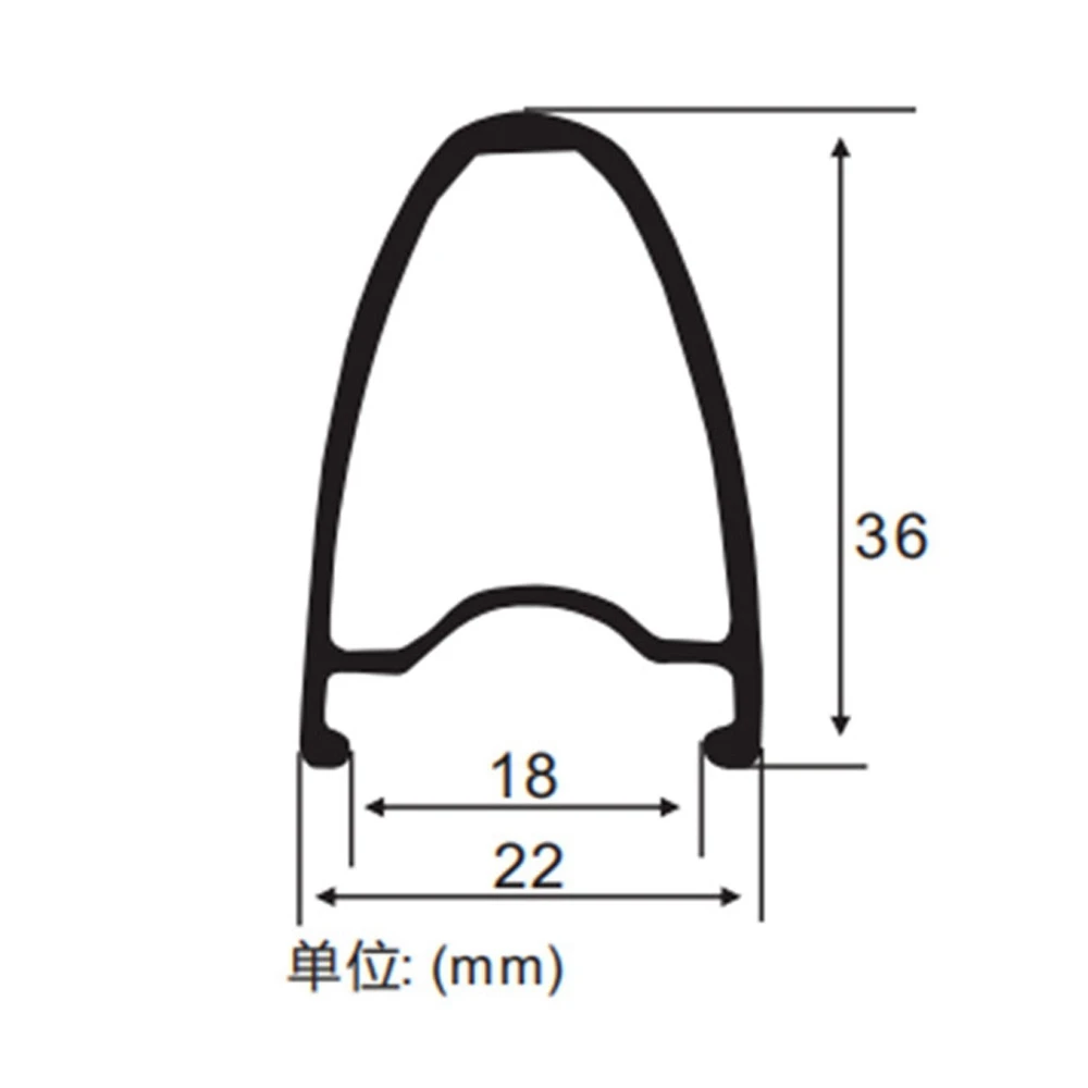 700C Road Bike Rims 30mm 36mm Depth 24h Inner Width 18mm For Gravel Bicycle Wheel 700x23c-45c Tire Presta Valve 24 Holes