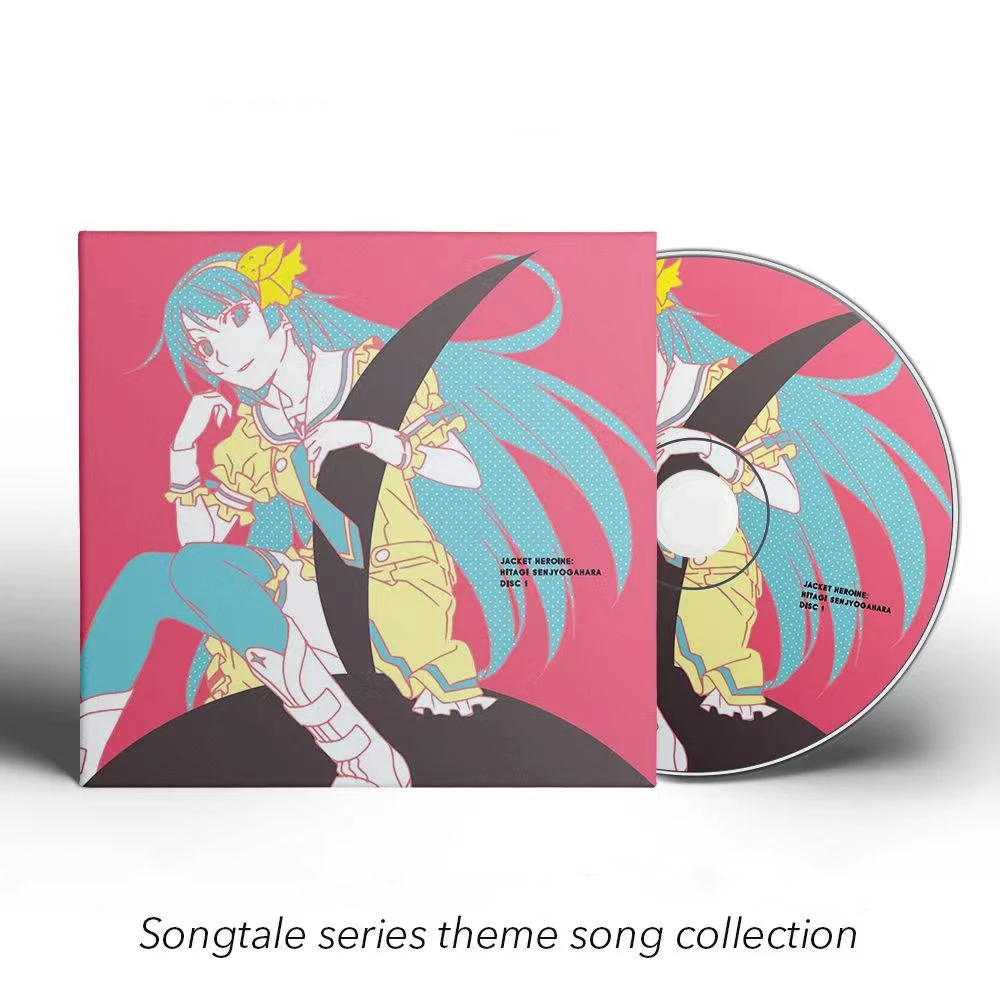 Anime Utamonogatari Hanazawa Kana Music CD Greatest Hits Album Renai Circulation 2pcs Music Record Cosplay Soundtracks Box Prop