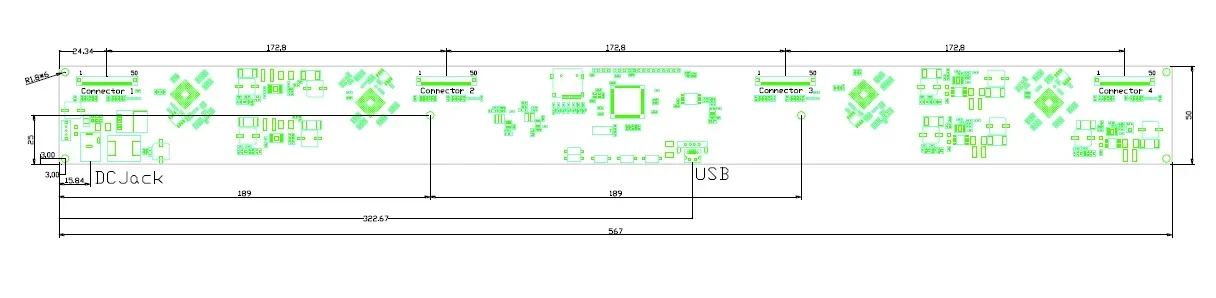 31.2인치 흰색 및 검정색 및 컬러 전자종이용 Tcon 드라이빙 보드 개발 키트