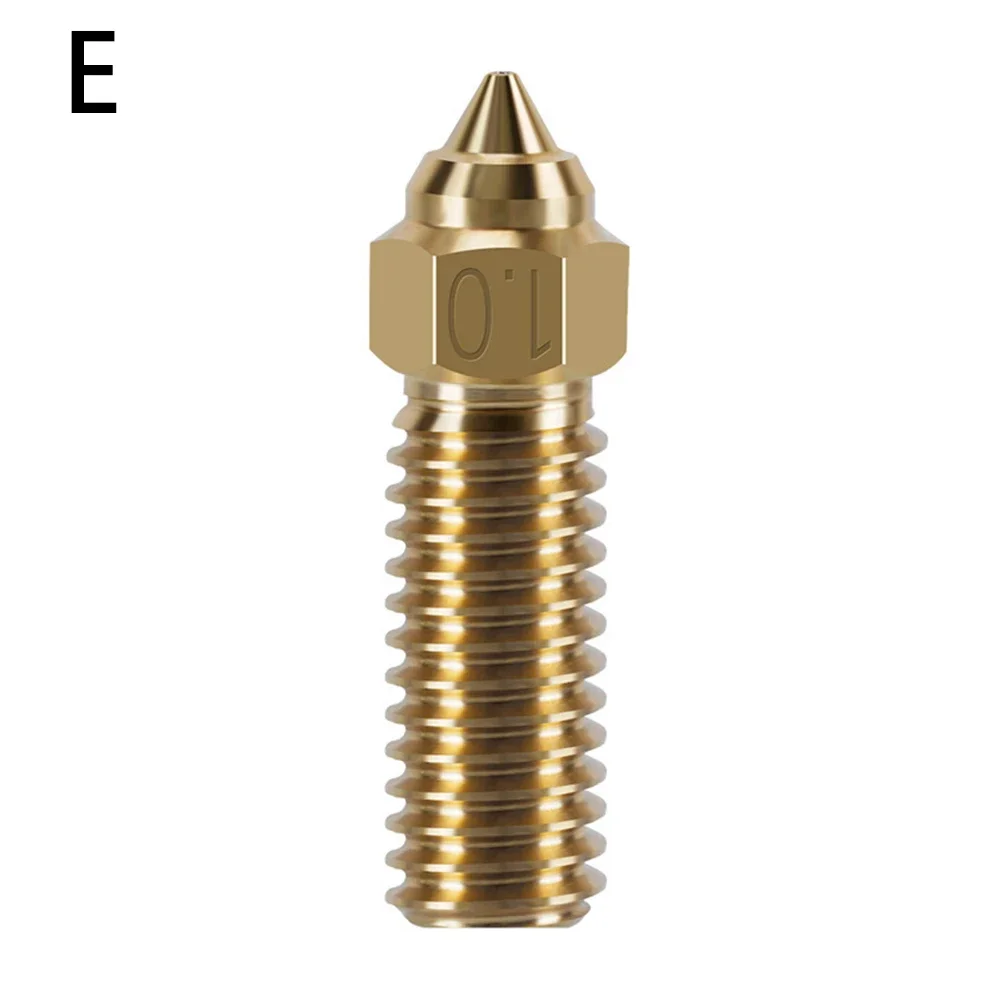 1pc Per Creality Per 3 Per K1 Per K1 Max Ugello 0.2/0.4/ 0.6 /0.8/1.0mm Ugelli In Ottone Attrezzature Elettriche Ugello Della Stampante