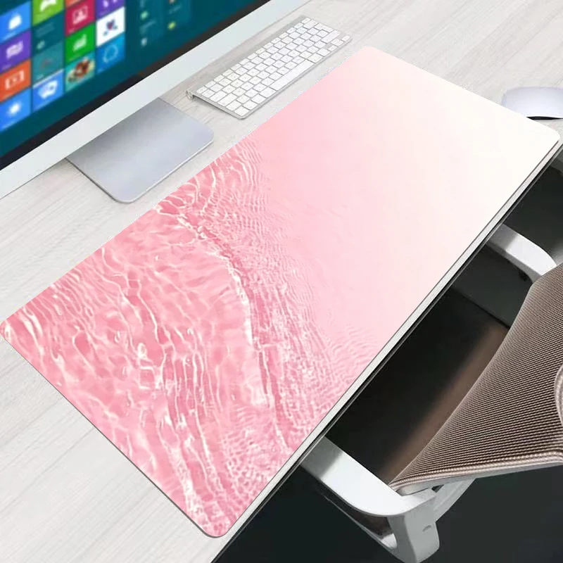 light pink gradient Mouse Pad Gaming Extended Mousepad Non Slip Gamer Desk Mat Office Computer Mouse Mat Pink Artistic Carpet