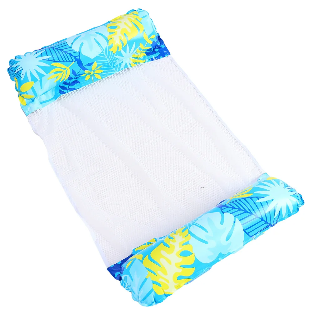 PVC Foldable Water Hammock Summer Inflatable Floating Striped For Adult Swimming Mattress Sea Swim Ring Party Sunbathing Mattres