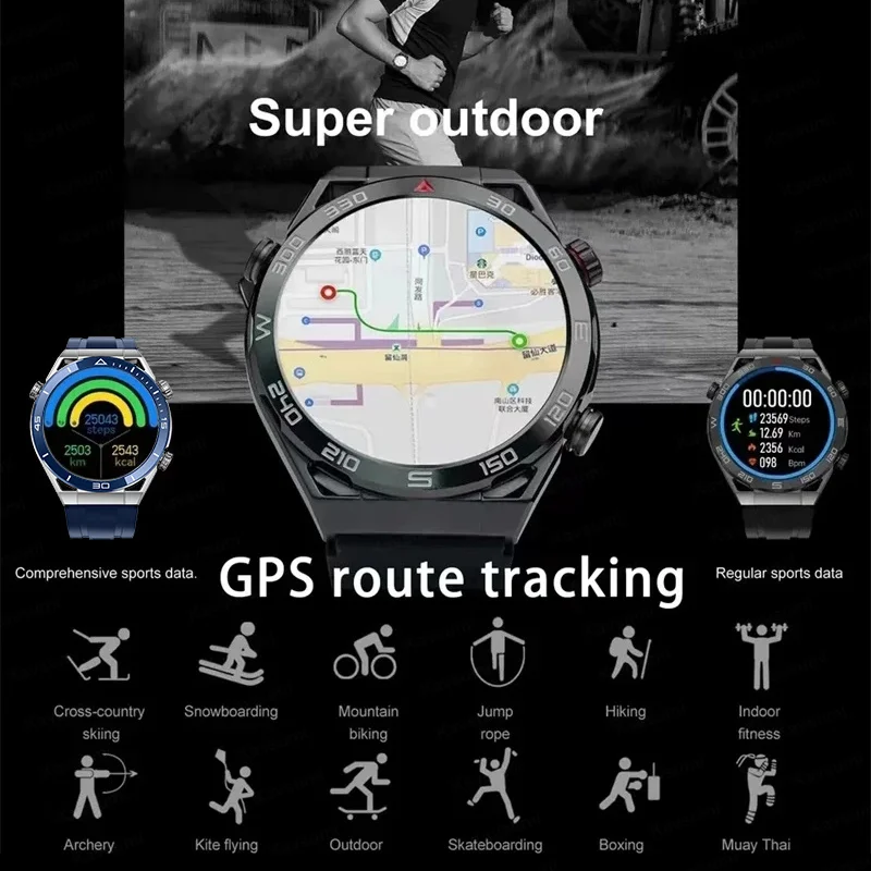 Imagem -05 - Nfc Sport Smartver para Homens e Mulheres Gps Track Relógios Carregamento sem Fio Dial Personalizado Chamada Frequência Cardíaca Ecg Lady Novo 2023