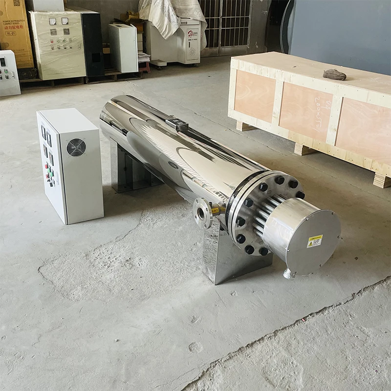 High Efficiency Stainless Steel Flanged Fluid Pipeline Heater for Industrial Molten Salt Energy Storage