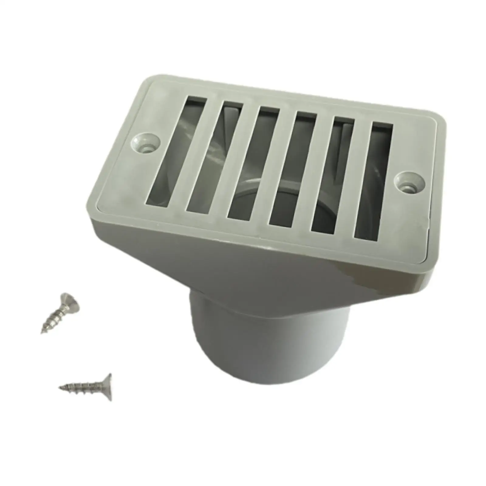 in Ground Pool Floor Drain Assembly with Screws PP Material Anti Clog Water Overflow Outlet for Spa Pools Hot Tub Shower