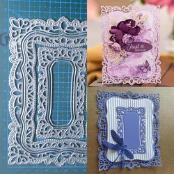 lace Frame background Metal Cutting Dies Stencil DIY Scrapbooking Album Paper Card Mold Embossing Craft Decoration template