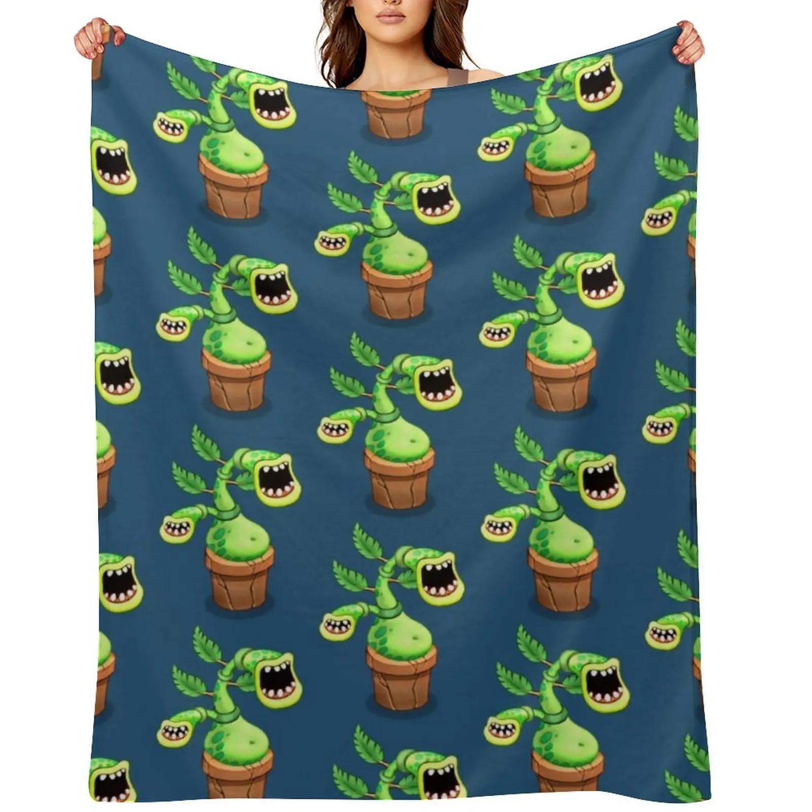 

My Singing Monsters character Potbelly Throw Blanket Summer for sofa Sofa Thermal Blankets