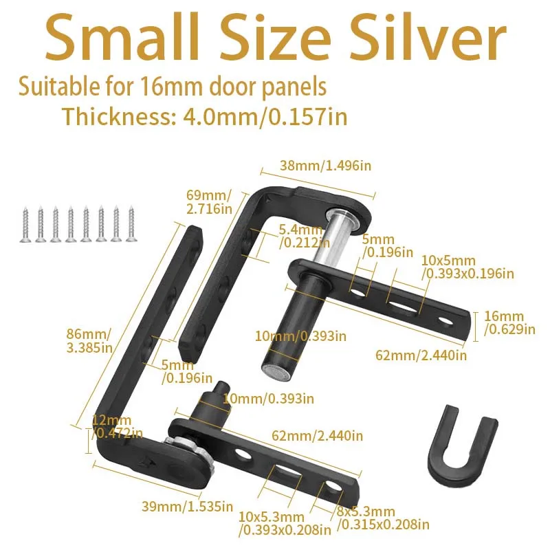 304 stainless steel World Axis Hinge Double Opening Heaven and Earth Bidirectional Door Hinge Two Way Half Height Door Hinge