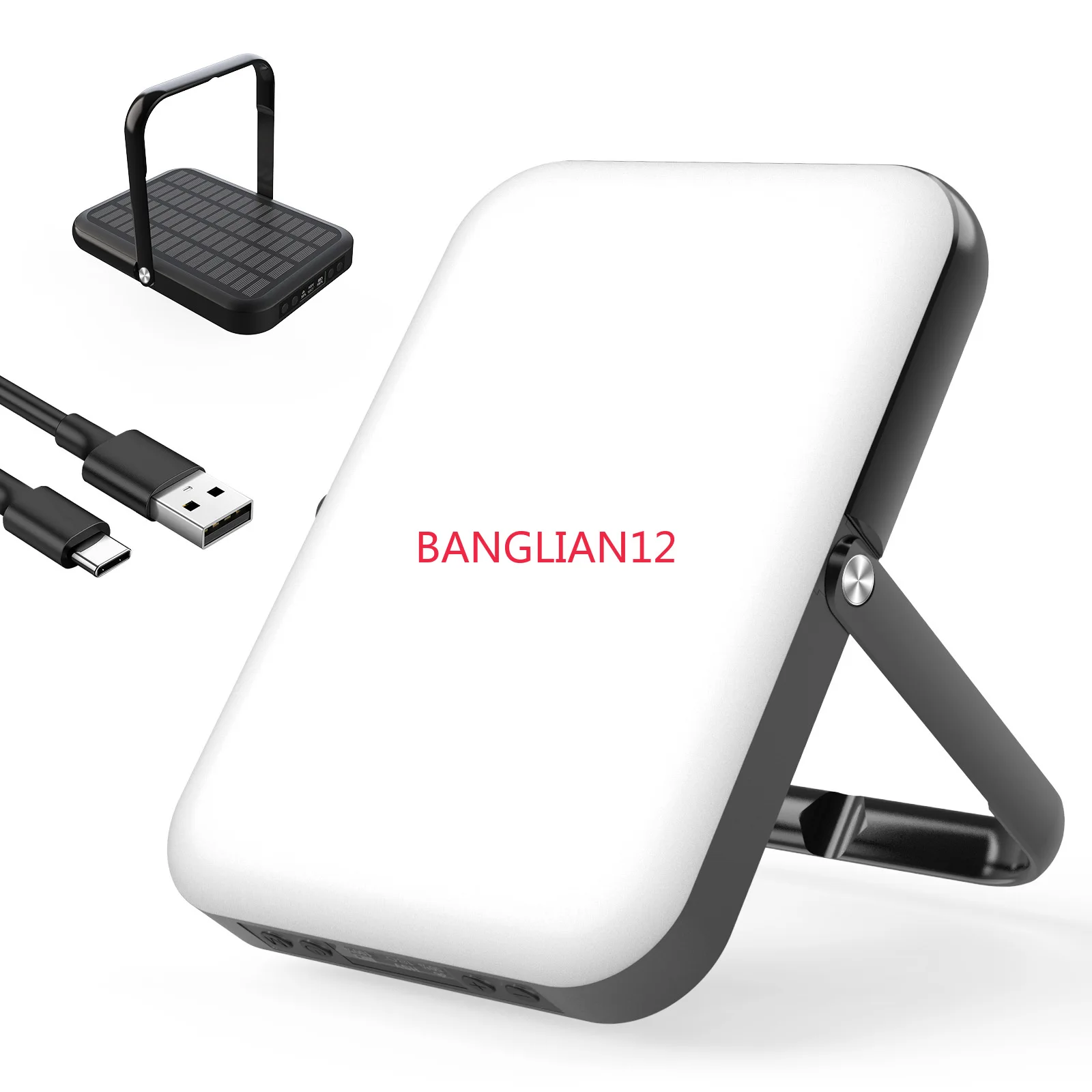 

Солнечная перезаряжаемая лампа для кемпинга с большой емкостью аккумулятора, длительным временем работы, для освещения на природе и авторемонта