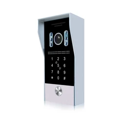 1080P HD visual intercom call panel, 4-wire villa doorbell, unlock, intercom, and motion detection functions Single doorbell